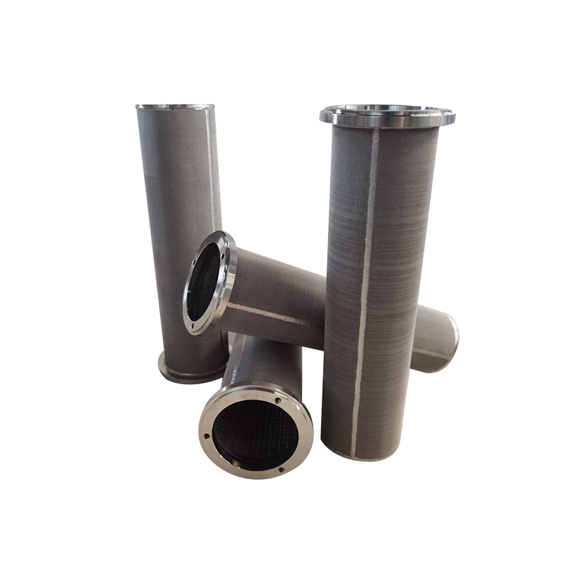 Sintered felt filter cartridge