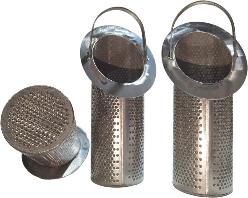 Punching plate composite mesh filter element
